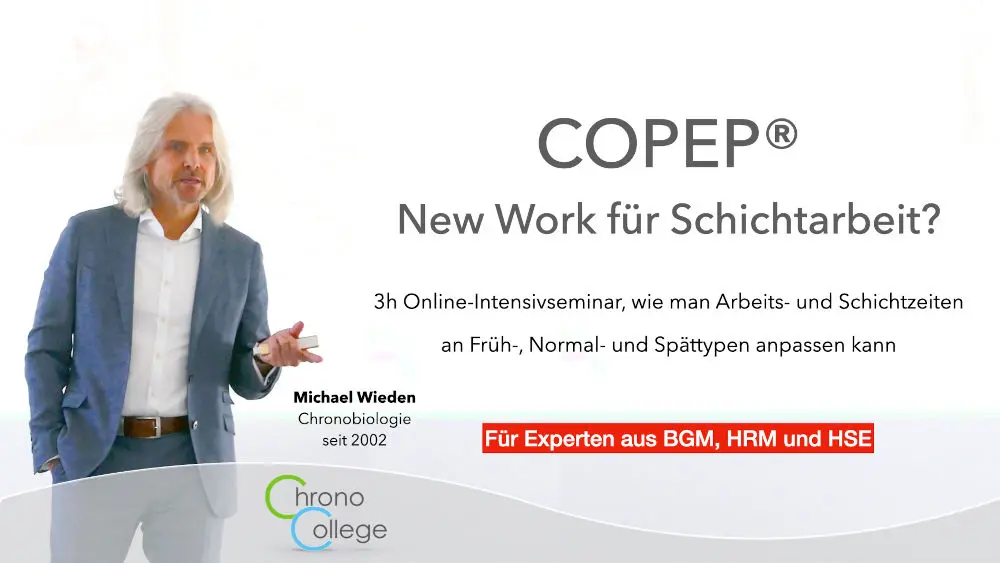 Seminar COPEP NewWork Schichtarbeit